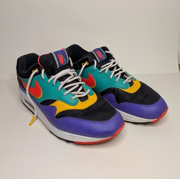 Nike Air Max 1 SE Windbreaker 2019 Size 10 AO1021-023 Multicolor Running Shoes - Picture 2 of 8